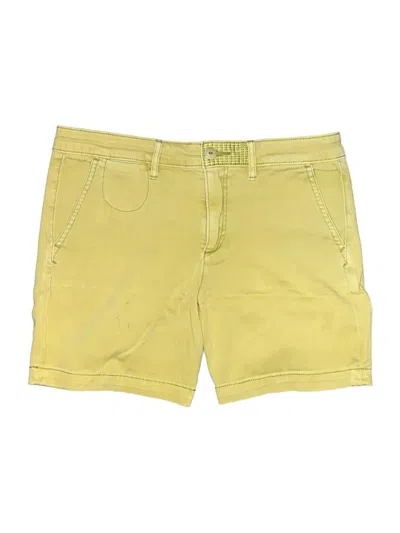 Pre-owned Chino By Anthropologie Shorts In Yellow