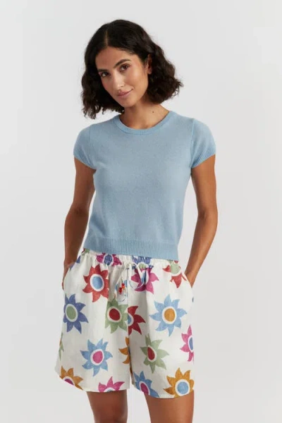 Chinti & Parker Air Pure Cashmere T-shirt In Blue