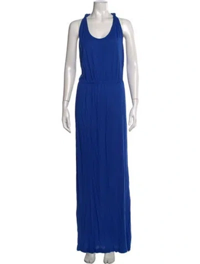 Pre-owned Chinti & Parker Bamboo Long Dress In Blue