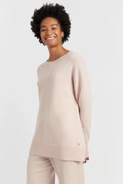 Chinti & Parker Bone Wool-cashmere Slouchy Sweater In Nude