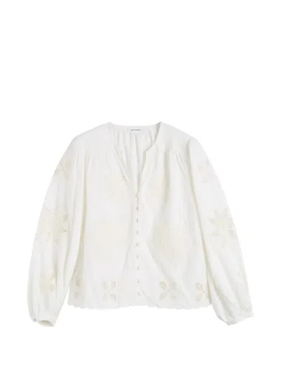 Chinti & Parker Broderie Shirt In White