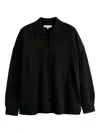 Chinti & Parker Button-up Knitted Shirt In Black