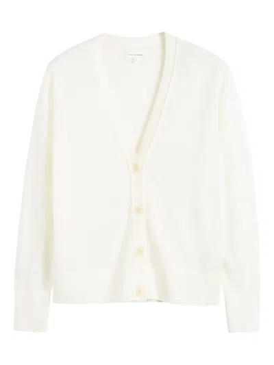 Chinti & Parker Button V-neck Cardigan In Neutral