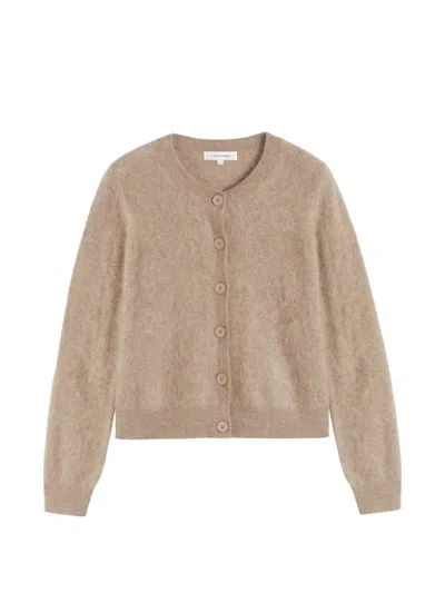 Chinti & Parker Button-front Cashmere Cardigan In Neutral