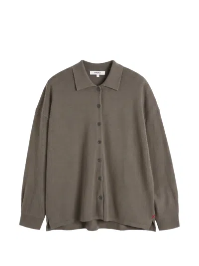 Chinti & Parker Button-up Collared Cardigan In Gray
