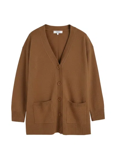 Chinti & Parker Button-up Patch-pocket Cardigan In Brown