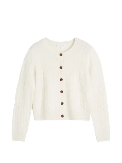 Chinti & Parker Cable-knit Cardigan In Neutrals