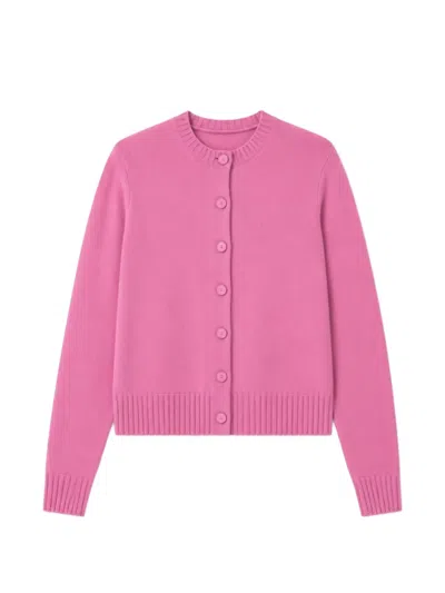Chinti & Parker Camille Cardigan In Pink
