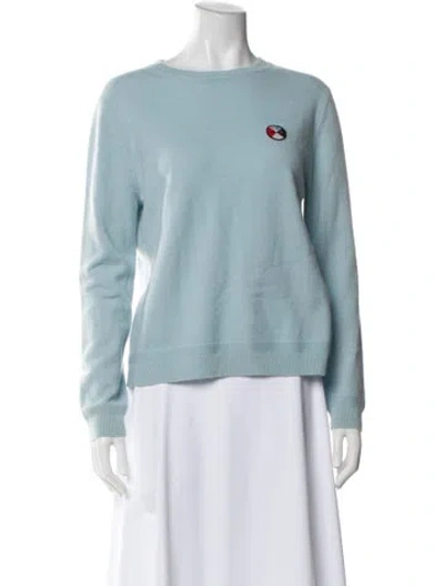 Pre-owned Chinti & Parker Cashmere Bateau Neckline Sweater In Blue