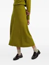 Chinti & Parker Cashmere-blend Skirt In Green