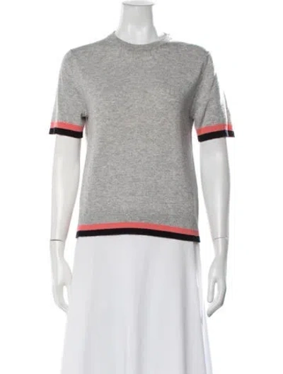 Pre-owned Chinti & Parker Cashmere Colorblock Pattern Sweater In Grey