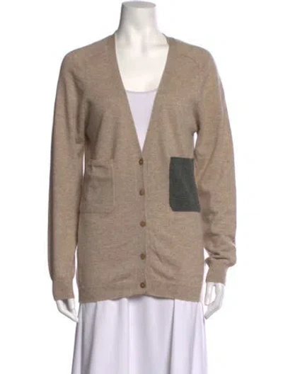 Pre-owned Chinti & Parker Cashmere Colorblock Pattern Sweater In Neutrals