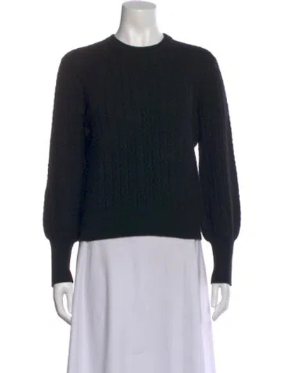 Pre-owned Chinti & Parker Cashmere Crew Neck Sweater In Black