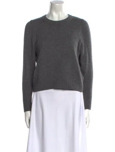 Pre-owned Chinti & Parker Cashmere Crew Neck Sweater In Gray