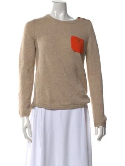Pre-owned Chinti & Parker Cashmere Crew Neck Sweater In Neutrals
