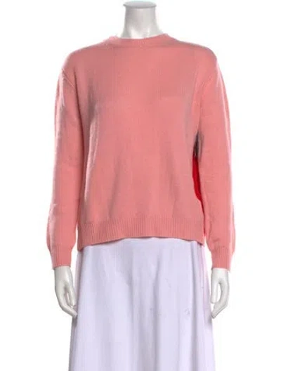 Pre-owned Chinti & Parker Cashmere Crew Neck Sweater In Pink