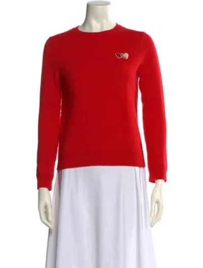 Pre-owned Chinti & Parker Cashmere Crew Neck Sweater In Red