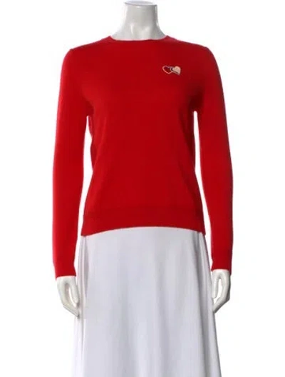 Pre-owned Chinti & Parker Cashmere Crew Neck Sweater In Red