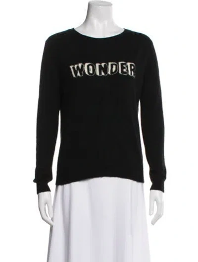 Pre-owned Chinti & Parker Cashmere Graphic Print Sweater In Black