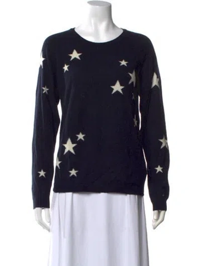 Pre-owned Chinti & Parker Cashmere Graphic Print Sweater In Black