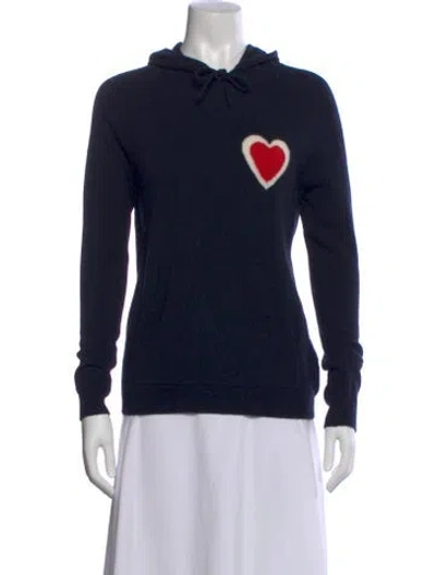 Pre-owned Chinti & Parker Cashmere Graphic Print Sweater In Blue