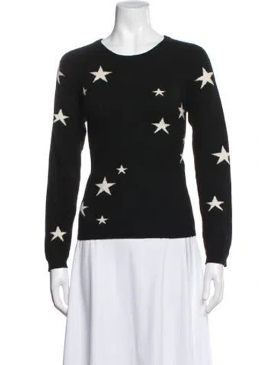 Pre-owned Chinti & Parker Cashmere Graphic Print Sweater In Blue
