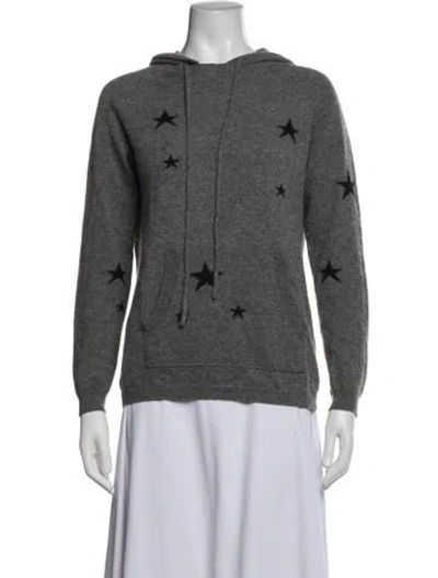 Pre-owned Chinti & Parker Cashmere Graphic Print Sweater In Grey