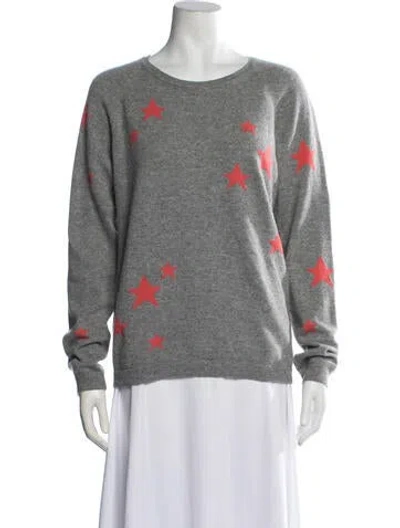 Pre-owned Chinti & Parker Cashmere Graphic Print Sweater In Grey