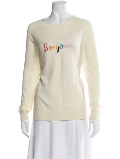 Pre-owned Chinti & Parker Cashmere Graphic Print Sweater In Neutral