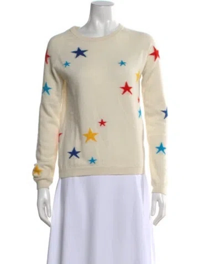 Pre-owned Chinti & Parker Cashmere Graphic Print Sweater In Neutral