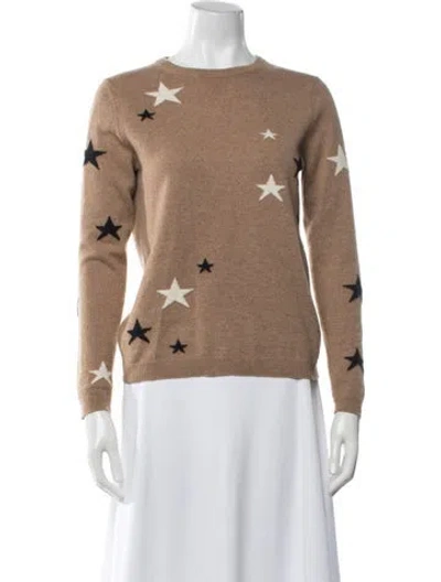 Pre-owned Chinti & Parker Cashmere Graphic Print Sweater In Neutral