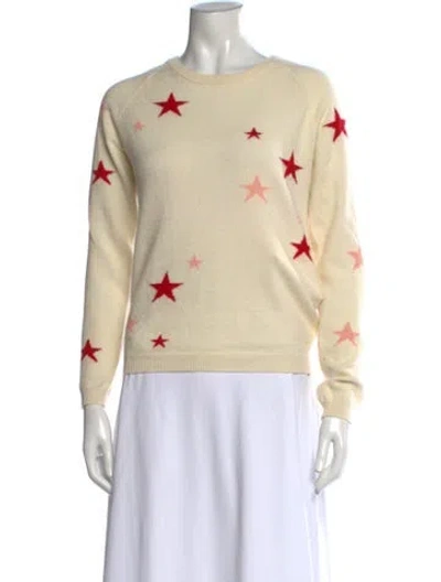 Pre-owned Chinti & Parker Cashmere Graphic Print Sweater In Neutrals