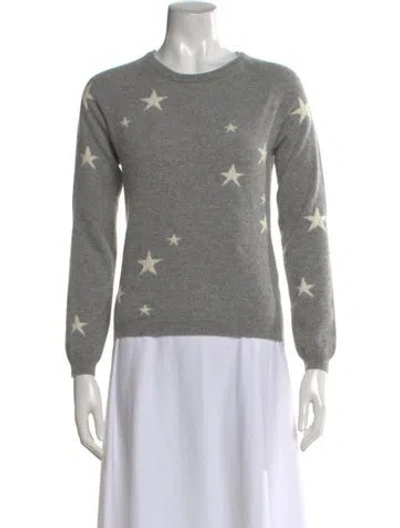 Pre-owned Chinti & Parker Cashmere Patterned Sweater In Gray