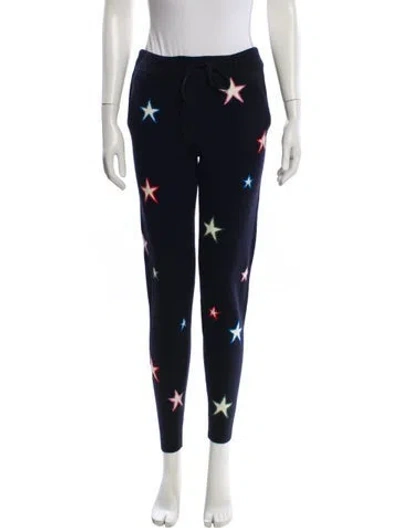 Pre-owned Chinti & Parker Cashmere Printed Sweatpants In Blue