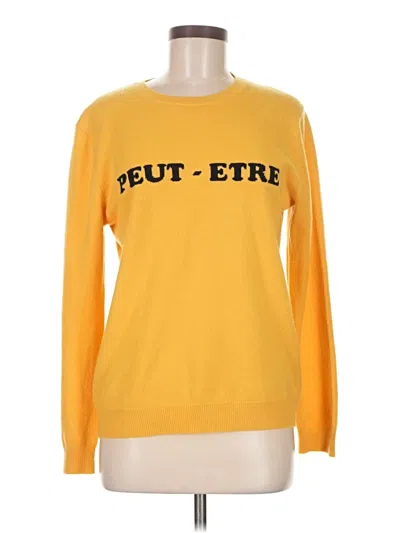 Pre-owned Chinti & Parker Cashmere Pullover Sweater In Yellow