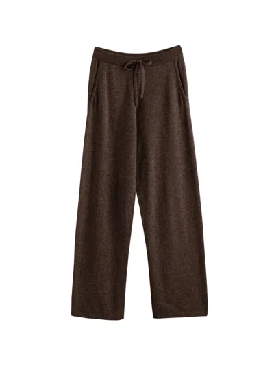Chinti & Parker 캐시미어 스트레이트 팬츠 In Brown