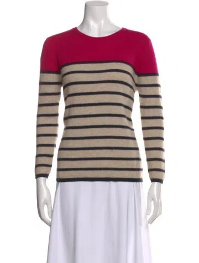 Pre-owned Chinti & Parker Cashmere Striped Sweater In Neutral