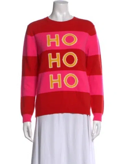 Pre-owned Chinti & Parker Cashmere Striped Sweater In Red