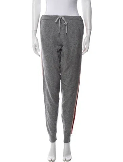 Pre-owned Chinti & Parker Cashmere Striped Sweatpants In Gray