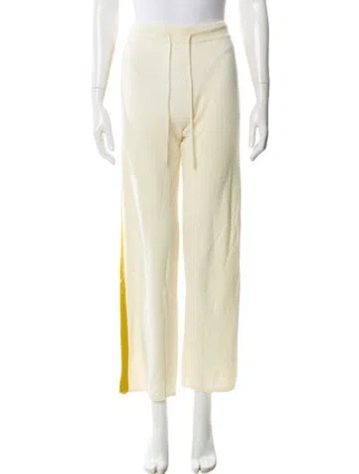 Pre-owned Chinti & Parker Cashmere Sweatpants W/ Tags In Yellow