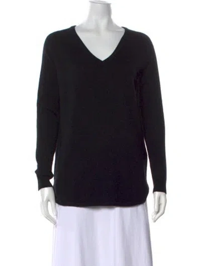Pre-owned Chinti & Parker Cashmere V-neck Sweater In Black