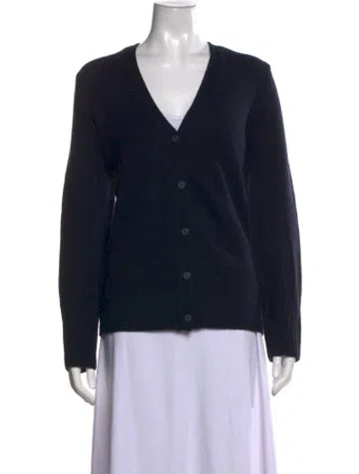 Pre-owned Chinti & Parker Cashmere V-neck Sweater In Blue