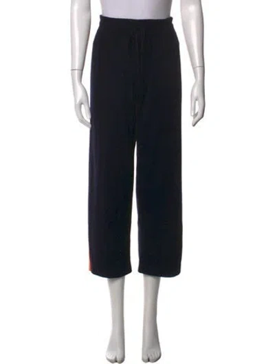 Pre-owned Chinti & Parker Cashmere Wide Leg Pants In Black
