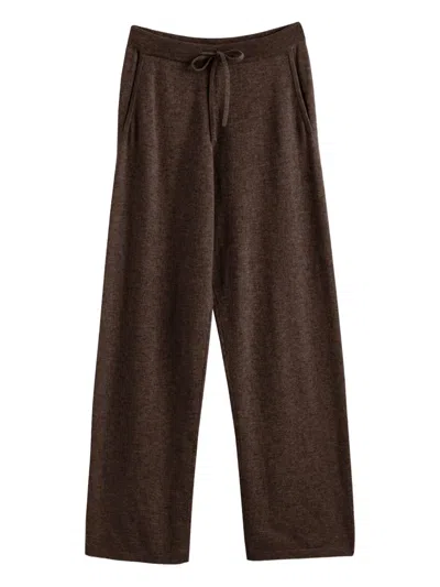 Chinti & Parker Cashmere Wide-leg Trousers In Brown