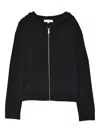 Chinti & Parker Cashmere Zip Hoodie In Black