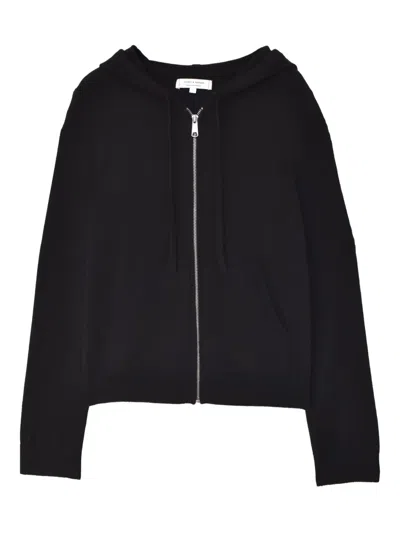 Chinti & Parker Cashmere Zip Hoodie In Black