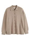 Chinti & Parker Collared Buttoned Top In Brown