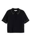 Chinti & Parker Collared Polo In Black