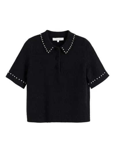 Chinti & Parker Collared Polo In Black