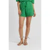 Chinti & Parker Cotton Crochet Short In Green